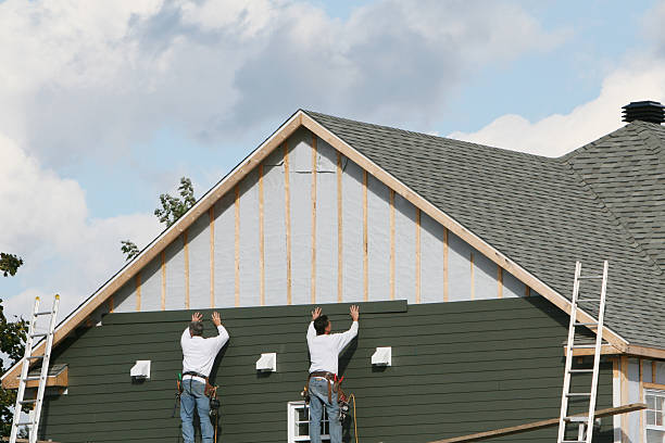 Professional Emergency Siding Repair technician working in Lodi, OH